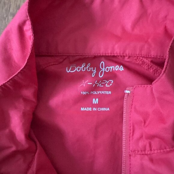 Bobby Jones X-H2O 1/4 Zip Jacket Men's Red Lightweight Size M - Picture 4 of 6
